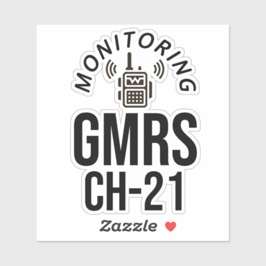 GMRSチャネル21の監視 シール (シート)