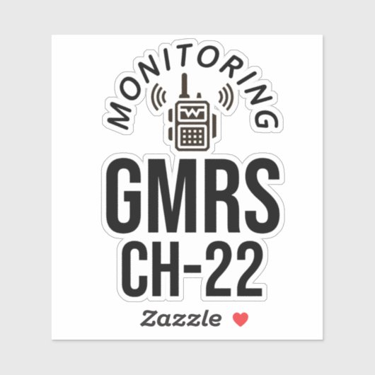 GMRSチャネル22の監視 シール (シート)