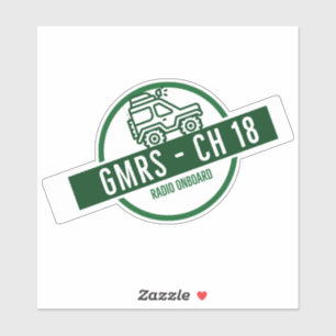 GMRSチャンネル18 シール