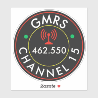 GMRS無線チャネル15 シール