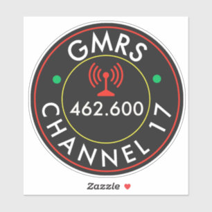 GMRS無線チャネル17 シール