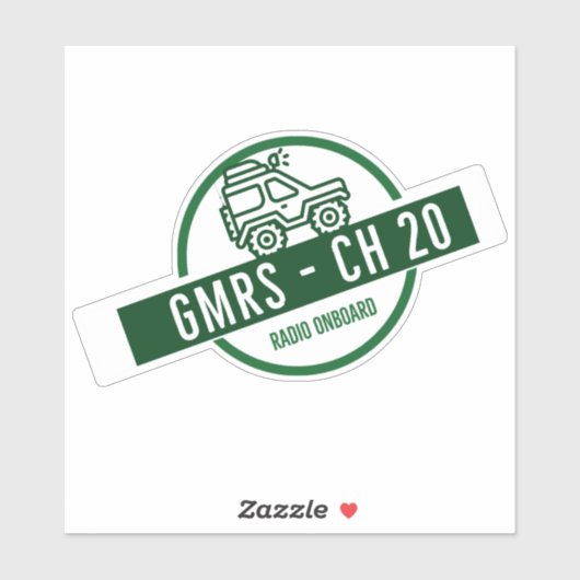 GMRS無線チャネル20 シール (シート)