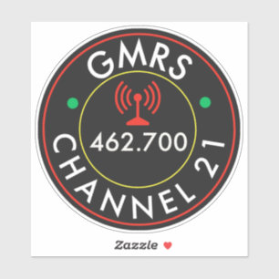 GMRS無線チャネル21 シール
