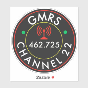 GMRS無線チャネル22 シール
