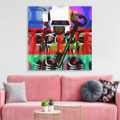 GMT 24がプロジェクトフレポップ・アートのームサイケデリック2 S C キャンバスプリント (インサイチュ (リビング))
