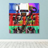 GMT 24がプロジェクトフレポップ・アートのームサイケデリック2 S C キャンバスプリント (インサイチュ (ウッドフロア))