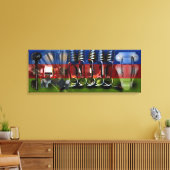 GMT 24ヘッズプロジェクトのグラデーションカラーフレームキャンバス キャンバスプリント (インサイチュ (リビング))