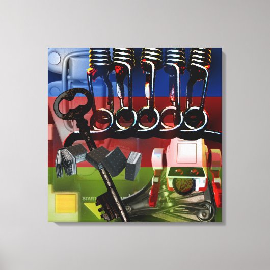 GMT 24ヘッズプロジェクトのグラデーション色フレームS C キャンバスプリント (正面)