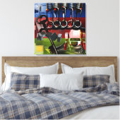 GMT 24ヘッズプロジェクトのグラデーション色フレームS C キャンバスプリント (インサイチュ (寝室))