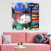 GMT 24ヘッズプロジェクト人形グラデーションカラーフレームS キャンバスプリント (インサイチュ (リビング))