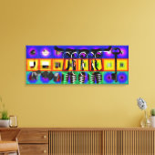 GMT 24ヘッズプロジェクポップ・アートのトフレサイケデリックーム2 C キャンバスプリント (インサイチュ (リビング))