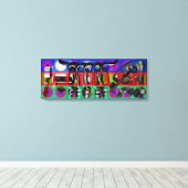 GMT 24メジャーのプロジェクトポップ・アートのソフトフレサイケデリックーム キャンバスプリント (インサイチュ (ウッドフロア))