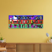 GMT 24メジャーのプロジェクトポップ・アートのソフトフレサイケデリックーム キャンバスプリント (インサイチュ (リビング))