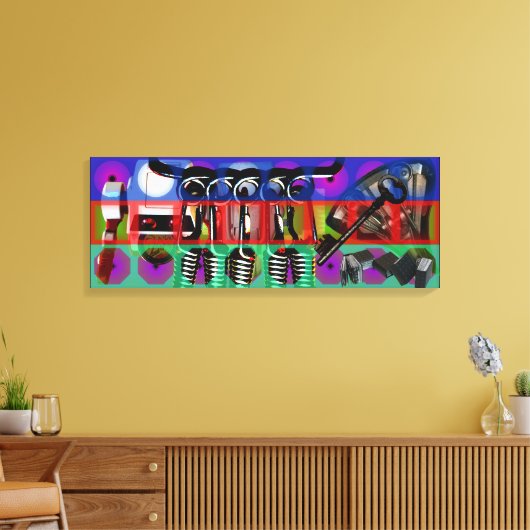 GMT 24メジャーのプロジェクトポップ・アートのソフトフレサイケデリックーム キャンバスプリント (インサイチュ (リビング))