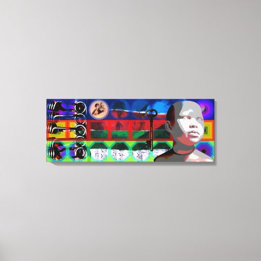 GMT 24 HプロジェクトベートーベンサイケデリックフレームC キャンバスプリント (正面)