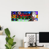 GMT 24 HプロジェクトベートーベンサイケデリックフレームP ポスター (ホームオフィス)