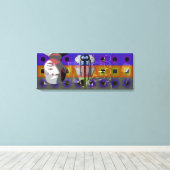 GMT 24 Hプロジェクト人形鍵グラデーション色フレームC キャンバスプリント (インサイチュ (ウッドフロア))