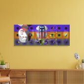 GMT 24 Hプロジェクト人形鍵グラデーション色フレームC キャンバスプリント (インサイチュ (リビング))