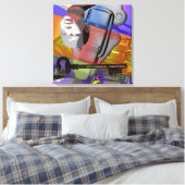 GMT 24 Hプロジェクト人形鍵グラデーション色フレームS キャンバスプリント (インサイチュ (寝室))