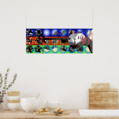 GMT 24 Hプロジェクト人形鍵サイケデリックフレームP ポスター (キッチン)