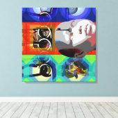 GMT 24 Hプロジェクト人形鍵サイケデリックフレームS キャンバスプリント (インサイチュ (ウッドフロア))