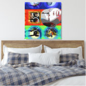 GMT 24 Hプロジェクト人形鍵サイケデリックフレームS キャンバスプリント (インサイチュ (寝室))