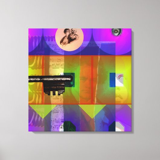 GMT 24 Hプロジェクト鍵ベートーヴェンポップ・アートのフレームSキャンバス キャンバスプリント (正面)