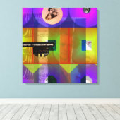 GMT 24 Hプロジェクト鍵ベートーヴェンポップ・アートのフレームSキャンバス キャンバスプリント (インサイチュ (ウッドフロア))