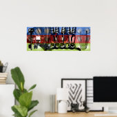 GMT 24 Heuresプロジェクトのグラデーション色フレームポスター ポスター (ホームオフィス)