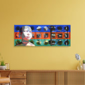 GMT 24 HeuresプロジェクトドールのグラデーションカラーフレームC キャンバスプリント (インサイチュ (リビング))