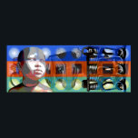 GMT 24 Heures Project Doll gradient colors Frame P ポスター<br><div class="desc">Projet conceptuel utilisant les outils créatifs de Zazzle. Ce projet part de l'idée de proposer aux amateurs d'Art un travail participatif. Pour cela, je propose un cadre (et même plusieurs cadres superposés et légèrement transparents) pour créer une composition unique et originale. Ces cadres sont au nombre de 24 pour les...</div>