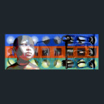 GMT 24 Heures Project Doll gradient colors Frame P ポスター<br><div class="desc">Projet conceptuel utilisant les outils créatifs de Zazzle. Ce projet part de l'idée de proposer aux amateurs d'Art un travail participatif. Pour cela, je propose un cadre (et même plusieurs cadres superposés et légèrement transparents) pour créer une composition unique et originale. Ces cadres sont au nombre de 24 pour les...</div>