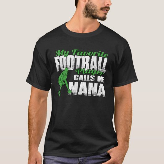 GN私のサッカーお気に入りの選手は私をナナナフットブと呼ぶ Tシャツ (正面)