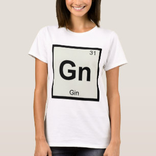 Gn - ジンの化学元素記号 tシャツ