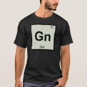 Gn - Gin Chemistry周期表記号 Tシャツ (正面)