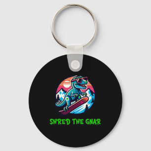 Gnarスノーボーおもしろいド恐竜TレックスWを共有 キーホルダー