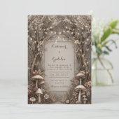 Gnarled Bronze Enchanted Forest Wood Wedding 招待状 (スタンド正面)