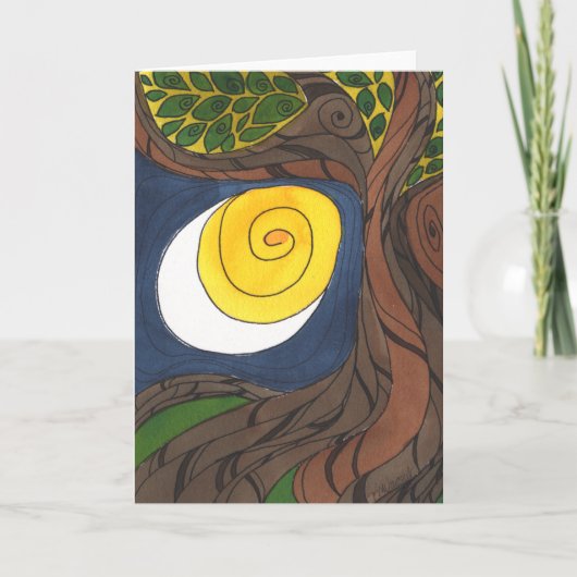 Gnarly Tree and Sun/Moon, Notecard カード (正面)