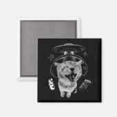 Gnarp Cat Silly Alien Cat Meme Brainrot Funny Meme マグネット (正面/裏面)