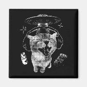 Gnarp Cat Silly Alien Cat Meme Brainrot Funny Meme マグネット (正面)