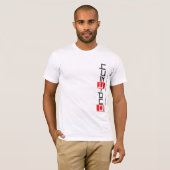 gndの白い側面のロゴ tシャツ (正面フル)