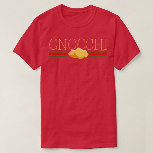 Gnocchi Pasta Funny Italy World Travel Gift Unisex Tシャツ (デザイン正面)