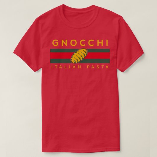 Gnocchi vintage Italian pasta Tシャツ (デザイン正面)
