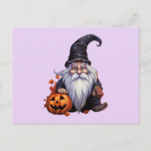 Gnom gnome Halloween ポストカード (正面)