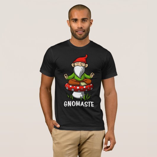 Gnomasteの禅のヨガの庭の格言の黙想 Tシャツ (正面フル)