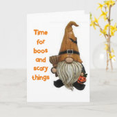 GNOMEからハロウィンおめでとう カード (黄色い花)
