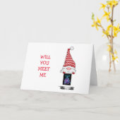 GNOMEが「キスしようよ、クリスマスの木の下で」 カード (黄色い花)