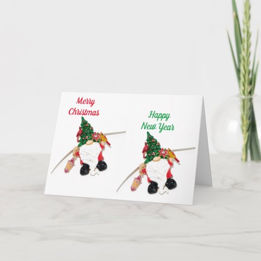 GNOMEもクリスマス/ニューイヤーにお願い事を！ カード (正面)