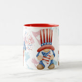 GNOME クリスマスマグ、Gnome好きのためのコーヒー ツートーンマグカップ (中央)