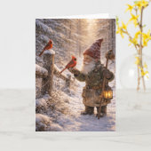 Gnome and Cardinal カード (黄色い花)